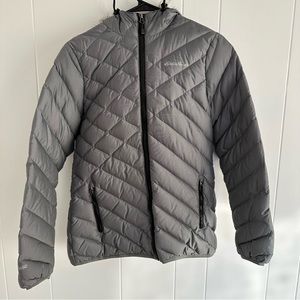Eddie Bauer Grey Down 650 Puffer Jacket